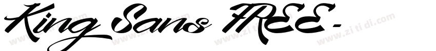 King Sans FREE字体转换